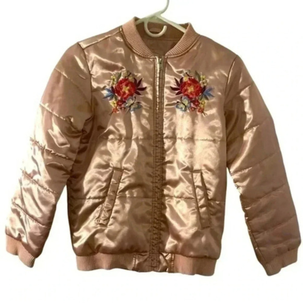 Gap Girls Pink bomber jacket